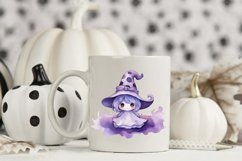 Halloween Cute Purple Ghost Sublimation Design Product Image 3