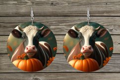 Cow Earring Bundle. Fall Teardrop Earrings PNG. Earrings PNG Product Image 6