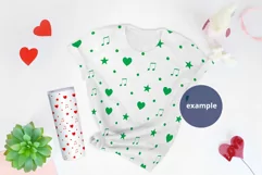 White T-shirt and 20 oz Tumbler St Valentine's day Mockup Product Image 2