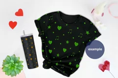 Black T-shirt and 20 oz Tumbler St Valentine's day Mockup Product Image 2