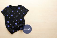 Woman Black t-shirt Mockup with empty copy space on one side Product Image 2