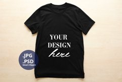Black t-shirt Mockup unisex, Large Men's Man t-shirt mockup Product Image 1