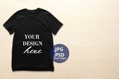 Large Men's Black t-shirt empty space Mockup, PSD Mockup Product Image 1