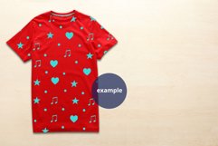 Small Men's Red t-shirt empty space Mockup, PSD Mockup Product Image 2
