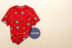 Red Woman t-shirt with empty space Mockup, PSD Mockup Product Image 2