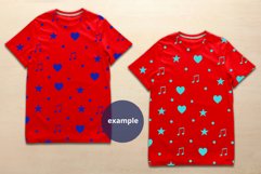 Two Red T-shirts Mockup, Large size Men's t-shirt Mockup Product Image 2