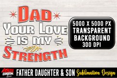 Father Daughter &amp; Son Sublimation Clipart | father's day #56 Product Image 1