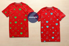 2 Red T-shirts Mockup, Small size Men's t-shirt Mockup PSD Product Image 2