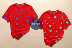 Two Red T-shirts for Woman Mockup, Women's t-shirt PSD Mock Product Image 2
