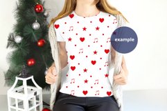 White Christmas T-shirt Mockup On Young Woman, PSD Mockup Product Image 2
