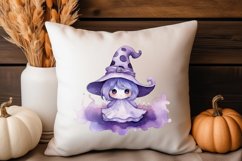 Halloween Cute Purple Ghost Sublimation Design Product Image 2