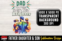 Father Daughter &amp; Son Sublimation Clipart | father's day #61 Product Image 1