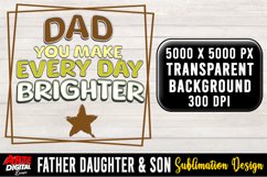 Father Daughter &amp; Son Sublimation Clipart | father's day #62 Product Image 1
