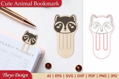 8 Design Cute Animal Bookmark Svg | Bookmark Laser Cut Product Image 8