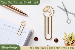 20 Design Sea Animal Bookmark Svg | Bookmark Laser Cut File Product Image 19