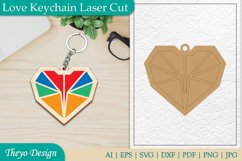 Love Keychain Lasercut| Romantic Keychain lasercut Product Image 1