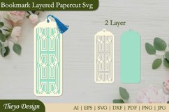 Bookmark Layered Papercut Svg | Bookmark Laser Cut Product Image 5