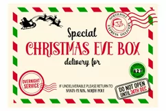 Christmas Eve Box SVG, Christmas Eve Crate SVG, Christmas Product Image 3
