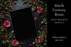 Dark Fantasy Rose IPad Mockup 2 Product Image 1