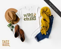Wild child SVG cut file - boho boy shirt svg, wild and free Product Image 2