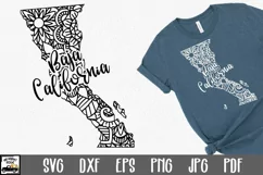 Baja California SVG File - Baja California Mexico Mandala Product Image 1
