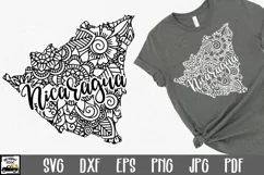 Nicaragua SVG File - Nicaragua Mandala Design Product Image 1