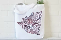 Nicaragua SVG File - Nicaragua Mandala Design Product Image 4
