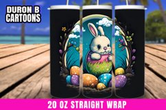 Easter Tumbler clipart, Easter Bunny illustration Happy Product Image 1