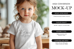 Kids T-Shirt Mockup High-Quality Bella Canvas 3001T JPG Product Image 1