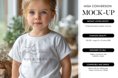 Toddler T-Shirt Mockup Bella Canvas 3001T POD Template Product Image 1