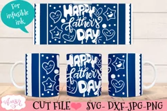 "Happy Father's day" mug SVG for Cricut infusible ink sheets Product Image 3