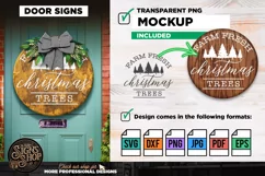 Farm fresh christmas trees | Door Sign | Farmhouse SVG Product Image 3