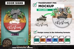Christmas Truck | Door Sign | Farmhouse SVG Product Image 3