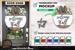 Welcome Y'all | Farmhouse SVG Sign Product Image 5