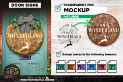 Welcome to Wonderland | Door Sign | Farmhouse SVG Product Image 3