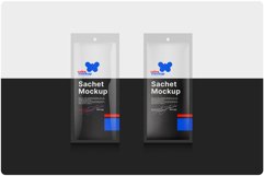 Transparent Glossy &amp; Matte Sachet Mockup Product Image 2