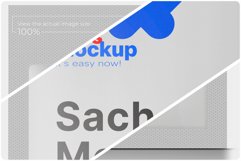 Glossy &amp; Matte Sachet Mockup Product Image 3
