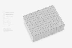 White Paper Box Mockup Half Side View Product Image 2