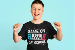 Game on 100 days of school SVG, 100 days boys SVG, 100 Days Product Image 4