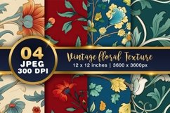 Vintage Botanical / Floral Digital Papers Product Image 1