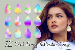 Sublimation earring bundle background ombre color Product Image 1