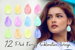 Sublimation earring bundle background watercolor texture Product Image 1