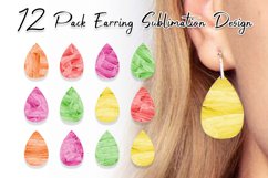 Sublimation earring bundle texture watercolor background Product Image 1