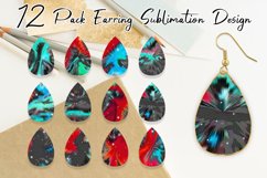 Teardrop earring design burst comic color Product Image 1
