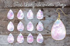 Teardrop Earring Sublimation watercolor texture background Product Image 1