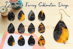 Teardrop earring design burst comic color Product Image 1