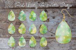 Teardrop Earring Sublimation mermaid scales sparkle Product Image 1