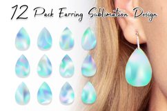 Sublimation earring bundle gradient color hologram Product Image 1