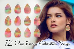 Sublimation earring bundle background watercolor texture Product Image 1
