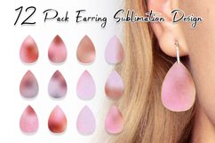 Sublimation earring bundle gradient pink color Product Image 1
